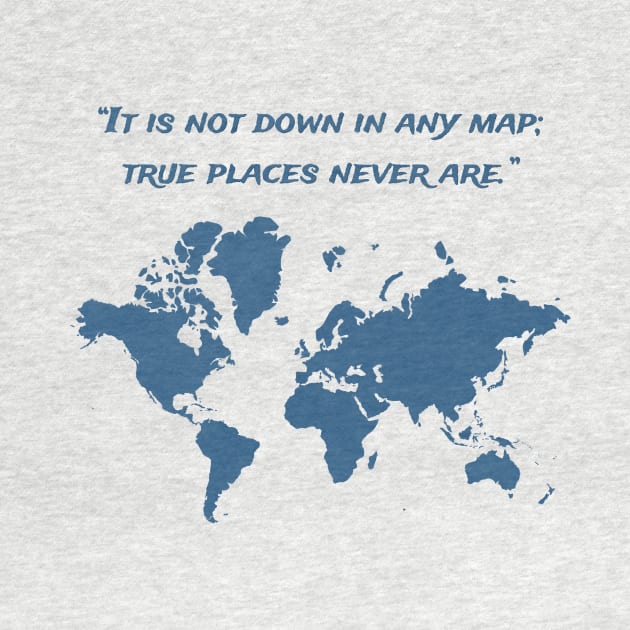 Travel Map with a Quote by Hindone